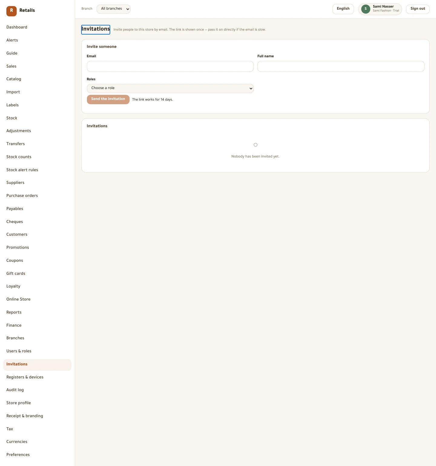 If the address already belongs to somebody on your staff, the screen names that person and offers to open them, rather than saying "duplicate".